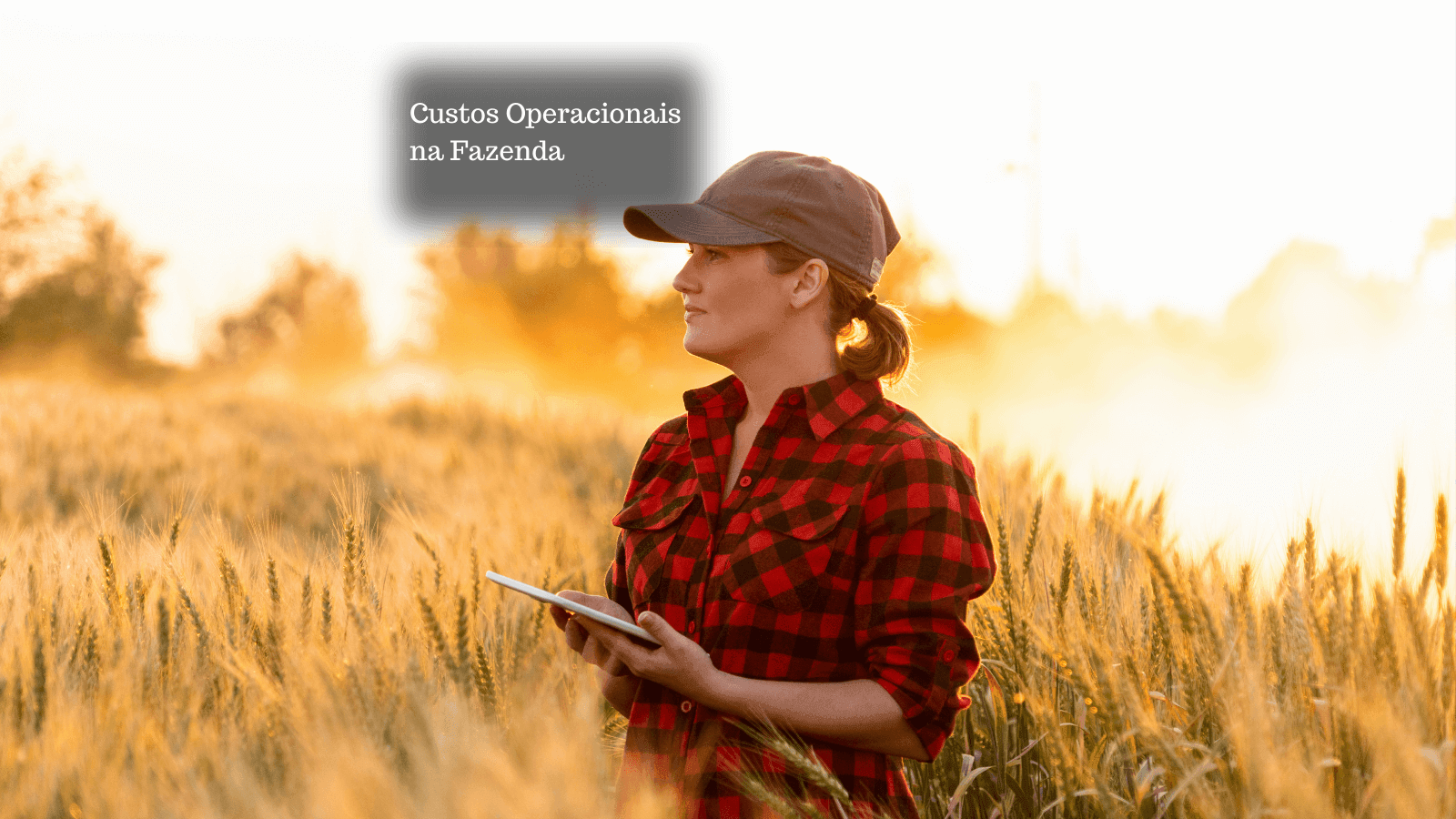 Mulher fazendo apontamento de produção numa fazenda